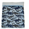 Blue Dinosaurs Happy Fleece Snood