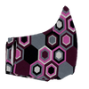 Purple Hexagons Face Mask