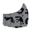 Grey Monsters Face Mask