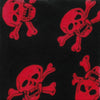 Black Red Skull & Crossbones Fleece Snood