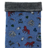 Blue Unicorn Glitter Happy Fleece Snood