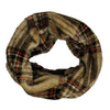 Brown Tartan Cuddle Fleece Snood