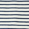 Cream Navy Stripes Fleece Snood