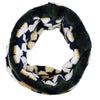 Stars & Bottle Green Multi Stripe Fleece Snood