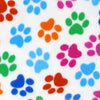 White Multi Paws Fleece Snood